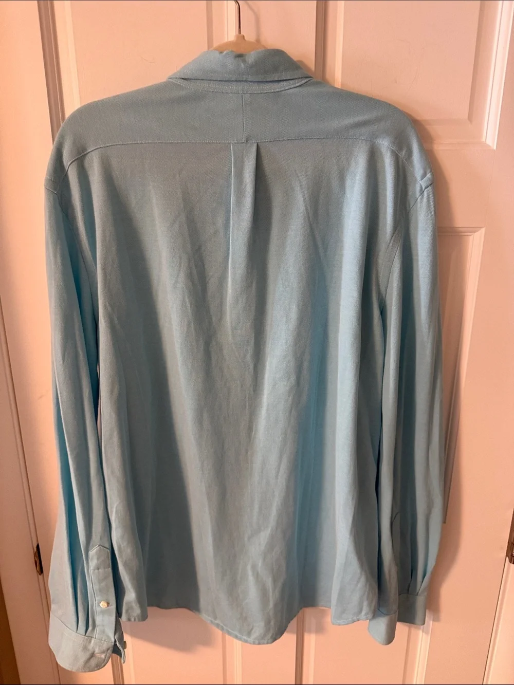 Polo Ralph Lauren Clsssic Fit Knit Oxford Shirt Neptune (Light Aqua) Size XL